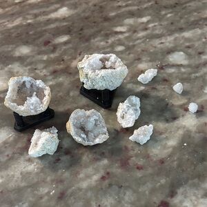 Natural Geode Crystal Decor Set